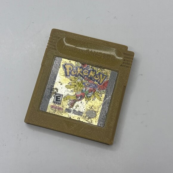 Pokemon Gold Version GBC (Game Boy Color 2000) *DRY BATTERY*